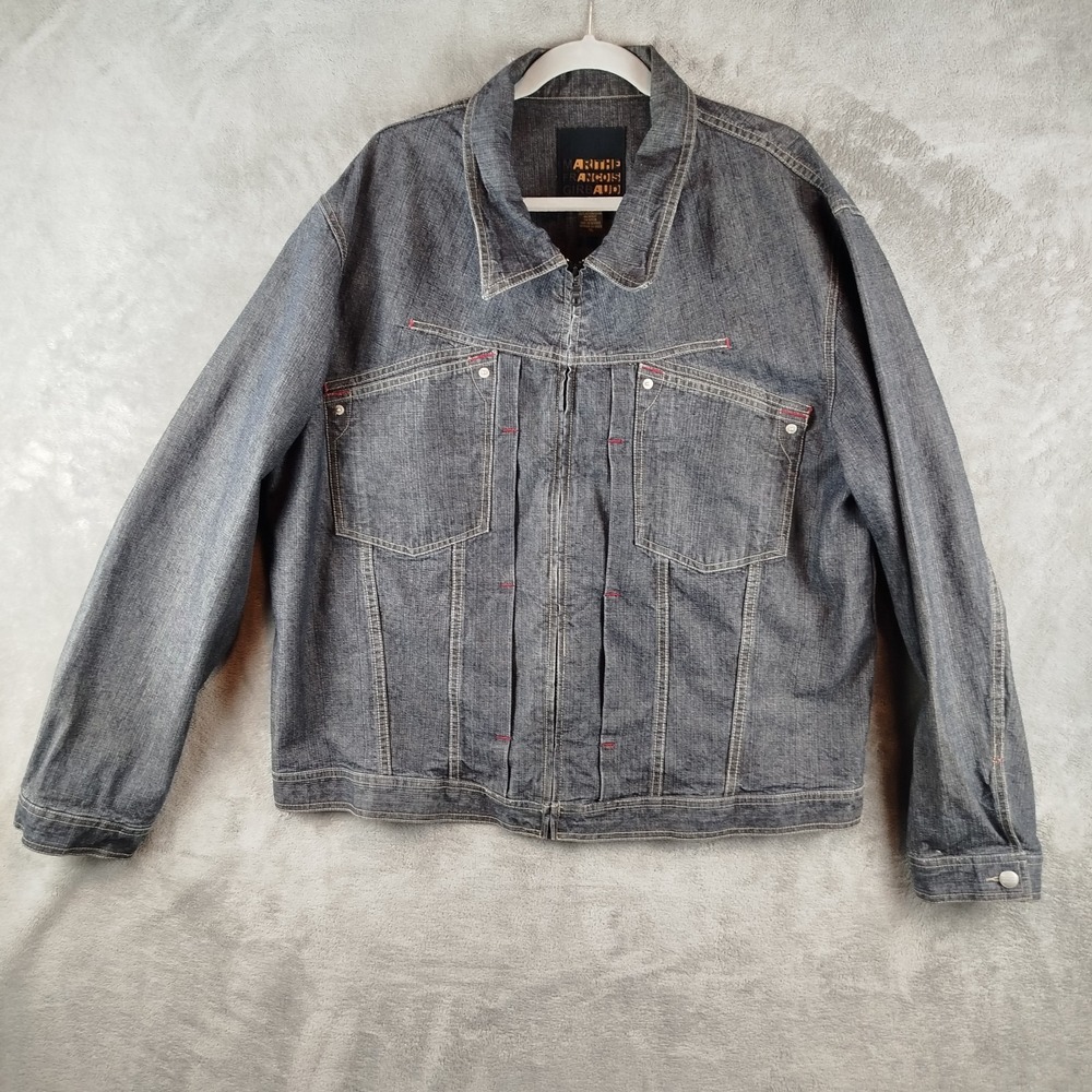 Vintage Marithe Francois Girbaud Men's Denim Jean Trucker Jacket Size XL